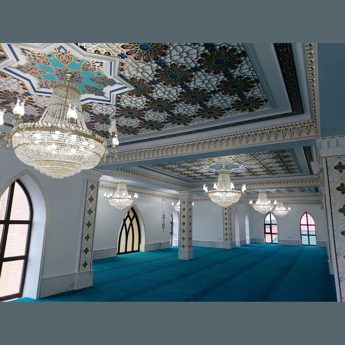 Lustre de mosquée en cristal, taille moyenne