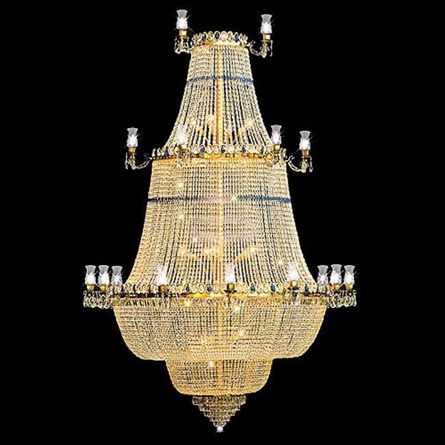 Klasik sepet formlu kristal cami avizesi
