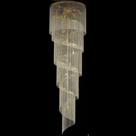 Helezon formlu spiral kristal avize