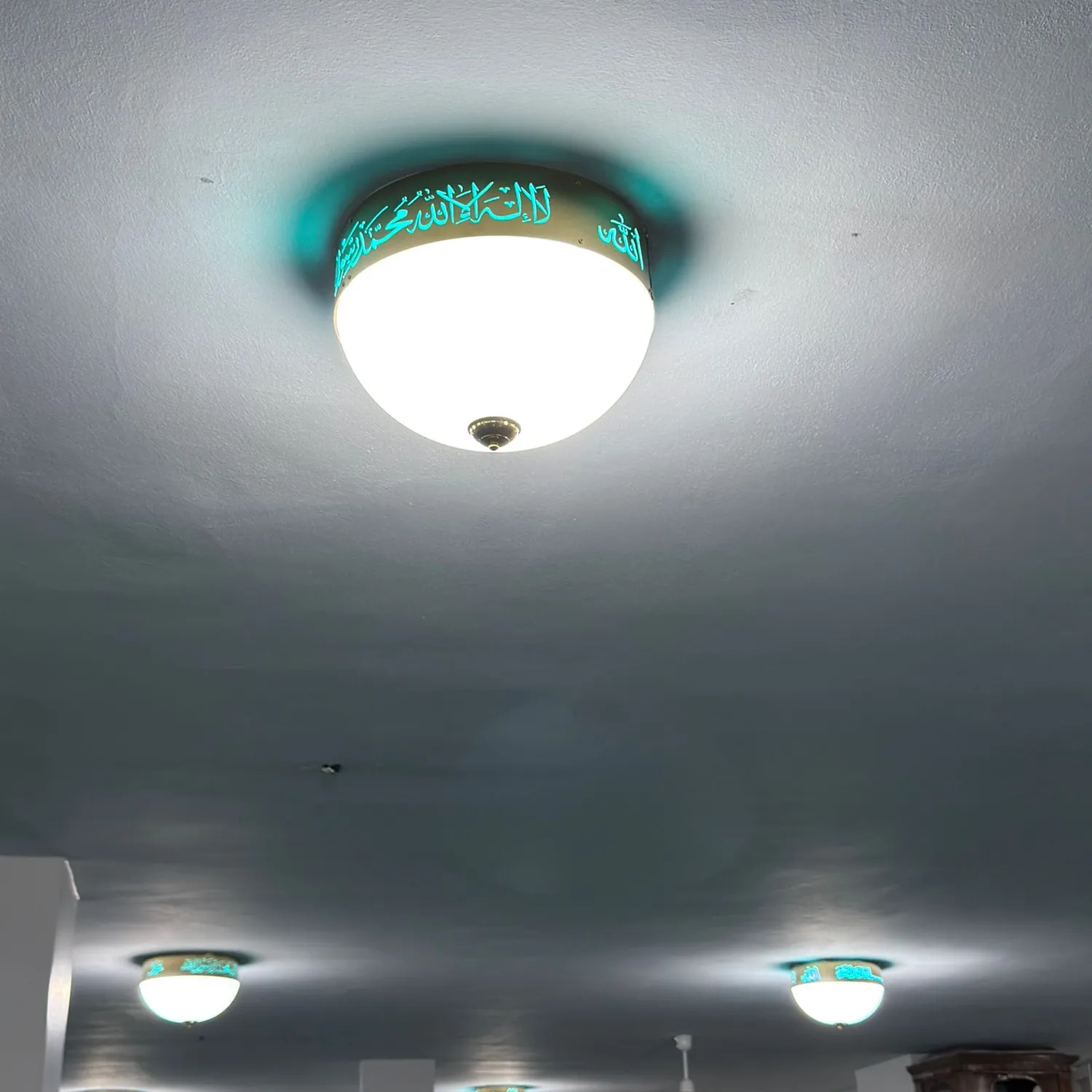 Plafonnier turquoise Tawhid